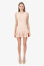 Christian Dior Pink Sleeveless Ruffle Dress Size 38