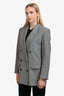 Isabel Marant Grey Nevim Jacket Double Breasted Blazer Size 40