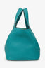 Hermès 2016 Turquoise Clemence Leather Picotin 18 With Keys & Lock