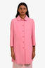Miu Miu 2013 Pink Wool Coat Size 36