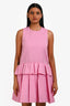Victoria Victoria Beckham Pink Patteren Sleeveless Dress Size 2 US
