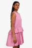 Victoria Victoria Beckham Pink Patteren Sleeveless Dress Size 2 US