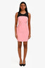 Jason Wu Pink/Black Mesh Sleeveless Dress Size 0