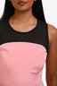Jason Wu Pink/Black Mesh Sleeveless Dress Size 0