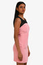 Jason Wu Pink/Black Mesh Sleeveless Dress Size 0