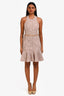 Lanvin Pink Lace Sleeveless Dress SIze 34