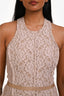 Lanvin Pink Lace Sleeveless Dress SIze 34