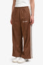 Palm Angels Brown Logo Printed Tracksuit Pants Est. Size Small
