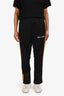 Palm Angels Navy/Multicolour Classic Logo Printed Tracksuit Pants Estimated Size M