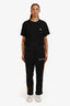 Palm Angels Navy/Multicolour Classic Logo Printed Tracksuit Pants Estimated Size M