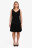 Sandro Black Stud Embellished Pleated Skirt Size 3