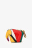 Loewe 2016 Multicolour Leather Elephant Coin Pouch Charm