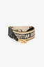 Christian Dior Black/Yellow Canvas Guitar Strap