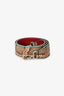 Fendi Brown/Burgundy Python Leather Bag Strap