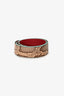 Fendi Brown/Burgundy Python Leather Bag Strap