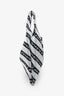 Alexander Wang White/Black Knit Jacquard Monogram Tote