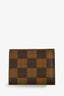 Louis Vuitton Silver Tone 'Boutons De Manchette Digit' Cufflinks With Damier Case