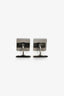 Burberry Grey Nova Check/Chrome Square Cufflinks