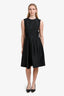 Carolina Herrera Black Silk Sleeveless Knee Length Dress Size 4