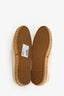 Prada Cream Leather Logo Patch Espadrilles Size 38