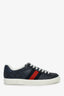 Gucci Navy Blue GG Supreme Canvas 'Ace' Sneakers Size 9.5 Mens