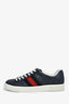 Gucci Navy Blue GG Supreme Canvas 'Ace' Sneakers Size 9.5 Mens