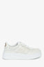 Gucci White Leather GG Supreme Tennis Sneakers Size 36