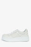 Gucci White Leather GG Supreme Tennis Sneakers Size 36