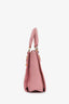 Miu Miu Pink Leather Push Lock Flap Top Handle Bag