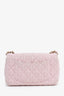 Pre-Loved Chanel™ Pink Tweed Quilted Mini Rectangular Flap Bag