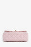 Pre-Loved Chanel™ Pink Tweed Quilted Mini Rectangular Flap Bag