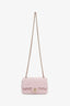 Pre-Loved Chanel™ Pink Tweed Quilted Mini Rectangular Flap Bag