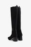 Hermès Black Fontaine 60 Knee High Boots Size 37