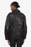 Dunst Dark Brown Lambskin Moto Jacket Size S