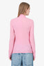 Isabel Marant Pink Sheer Mesh Turtleneck Top Size 40