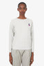 Isabel Marant Etoile Grey Millyp Logo Sweatshirt Size 36