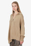 Isabel Marant Beige Knit Polo Top Size 34