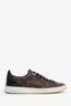 Louis Vuitton Brown/Black Monogram Patent 'Frontrow' Sneaker Size 37.5