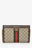 Gucci Brown Canvas/Leather GG Monogram Web 'Ophidia' Medium Crossbody