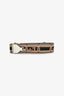 Fendi White/Brown Canvas/Leather Adjustable Strap