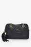 Gucci Navy Leather GG 'Soho' Camera Shoulder Bag