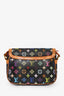 Louis Vuitton x Takashi Murakami Black Multicolour Monogram 'Sologne' Crossbody Bag