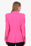 Smythe Hot Pink Wool Single Breasted Blazer Size 4