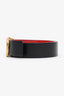 Valentino Garavani Black/Red VLogo Signature Reversible Belt