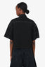 Versace Jeans Couture Black Denim Cropped Jacket Size 0