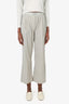 Loewe Beige Logo-Waistband Wide Leg Trousers (Altered) Size XS