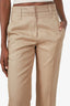 Brunello Cucinelli Brown Linen Trousers Size 2