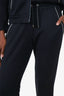 Brunello Cucinelli Black Cotton/Silk Beaded Zip-up Hoodie + Track Pants Set Size XS