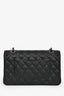 Pre-Loved Chanel™ 2013/14 Black Quilted Caviar Leather Medium Classic Double Flap SHW