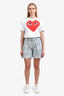 IRO Light Blue Denim Wide Shorts Size 38